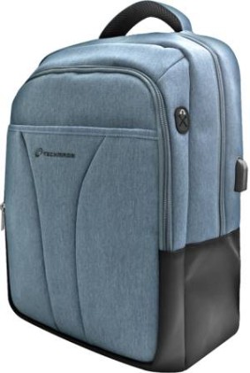 Techmade Zaino TechBag-T-GREY per Notebook 15,6" con porta USB Grey