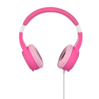 Cuffia Per Bambini Colore Rosa Con Matite, Personalizzabile - Connettore 3,5Mm Volume Ridotto Ipoallergenica