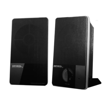 Zucchetti Speaker Multimediali Usb, Potenza 0.4 Watt, 2 Altoparlanti