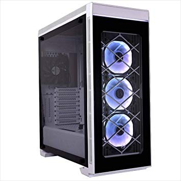 Case Midi Lian Li Alpha 550W Tempered Glass - white