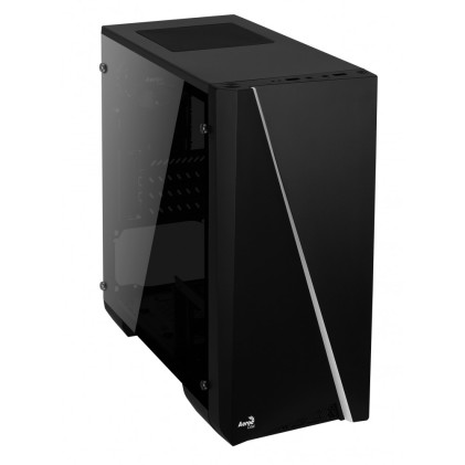 Aerocool Cylon Mini BG - RGB  Tempered Glass Case Black