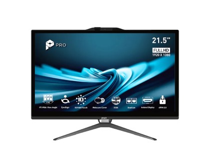 Msi Pc Aio 21,5" Black Touch I3-14100 8Gb 512Gb Ssd Win 11 Pro