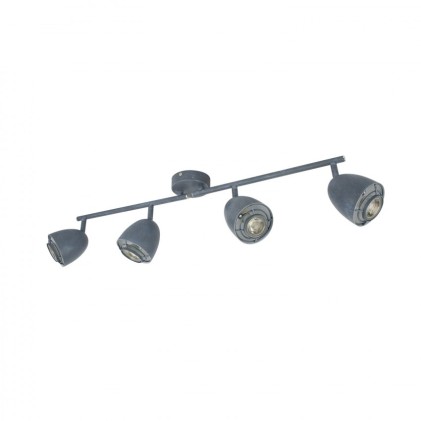 Lampadario Orientabile Maya 4 faretti Grigio