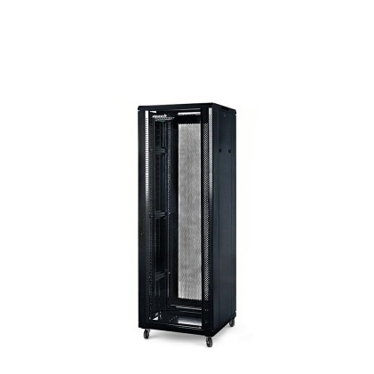 Machpower Rack A Pav. 32U 600X600X1600 (2Ven.,Ruote,4Mon.) Nero