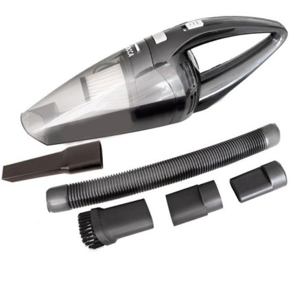 Aspirapolvere Auto Jocca 12V - 5 Accessori per Aree Diverse - Impugnatura Ergonomica - Cavo 3m