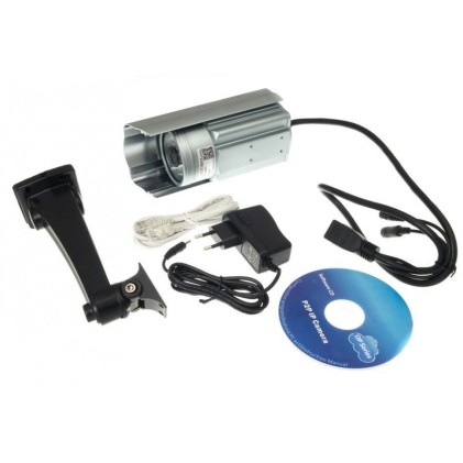 Telecamera IP Da Esterno IP66 Wireless LKMà‚Â Camera Videosorveglianza Wifi Da Esterno Colore Argento Con P2P QRCode