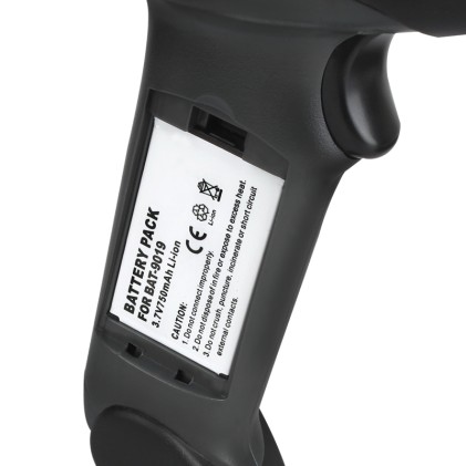 Lettore Pistola Barcode Scanner Laser Wireless Vultech BC-02W con base