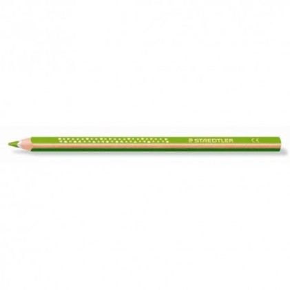 Staedtler Jumbo Noris 128 Matita Colorata Triangolare - Piombo 4mm - Resistenza Alla Rottura - Design Ergonomico - Colore Verde Chiaro