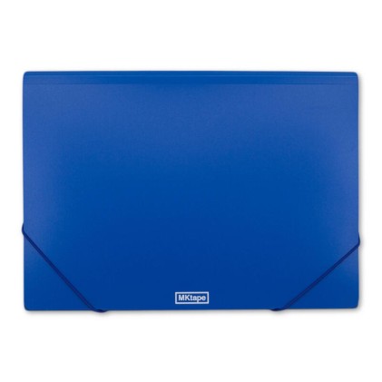 Portadocumenti MKtape Flap Folder - Chiusura in gomma - Dimensioni Folio - Colore blu