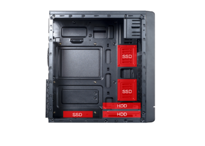 Case ATX Alantik CASA53 con alimentatore di 500W