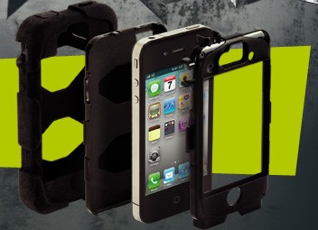Griffin Survivor Military Armored case Custodia iPhone 4 4s nera