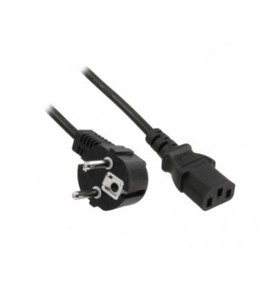 Cavo Alimentazione 2Mt Schuko Bk 250Vac 10A Adj