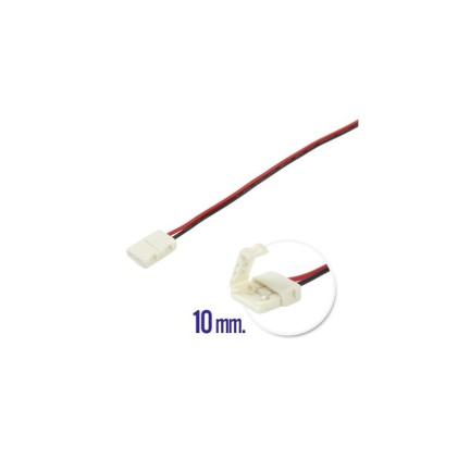Cavo Connettore Rapido Striscia LED 12V Monocolore 10mm 2 PIN