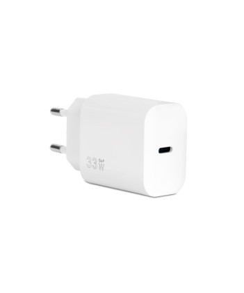 Vultech Caricatore Adattatore Universale 1 Porta Type-C Pd33 Qc 3.0 Gan 33W Pps Bianco