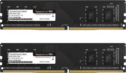 DDR4 8GB PC 3200 Team Elite TED48G3200C22BK6