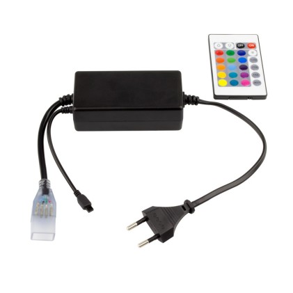 Controller Striscia LED RGB 220V UltraPower, Telecomando IR 24 Pulsanti