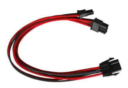 Cavo GAMMEC Prolunga PCI-E 6+2pin Rosso/Nero
