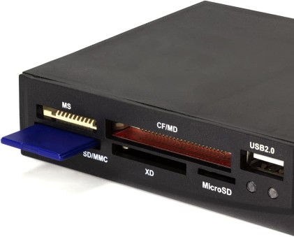 LogiLink Lettore Multiplo di schede di Memoria 3,5 Pollici USB 2.0 Interno con USB Frontale