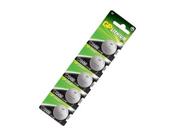 GP Lithium Confezione da 5 batterie a bottone al litio CR2450 3V