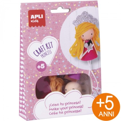 Apli Mini Craft Kit Crea una principessa - Riduce lo stress - Migliora la memoria - Sviluppa la coordinazione
