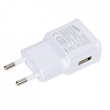 Caricabatterie da rete originale Samsung EP-TA50EWE 1.55A Bianco Bulk