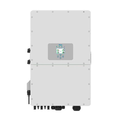 V-TAC Inverter Fotovoltaico Deye Trifase Ibrido ALTA TENSIONE On-Grid/Off-Grid 30kW CEI 0-21, Schermo LCD Touch a Colori, Smart Meter Integrato, WiFi e TA, Garanzia 10 Anni IP65