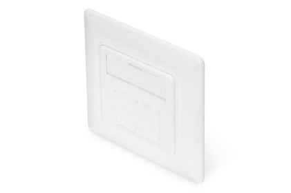 Pannello Frontale Per Cassetta 80X80 Per 2 Keystone Jack