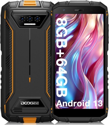 Smartphone Rugged Batteria 6300 Mha, Android 13 ,Memoria 64 Gb, Camera 8Mp, Nfc