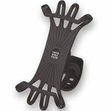 TechOneTech Porta Smartphone Universale fino a 7" per Bici/Scooter - Design Antiscivolo e Anti-Vibrazioni - Colore Nero