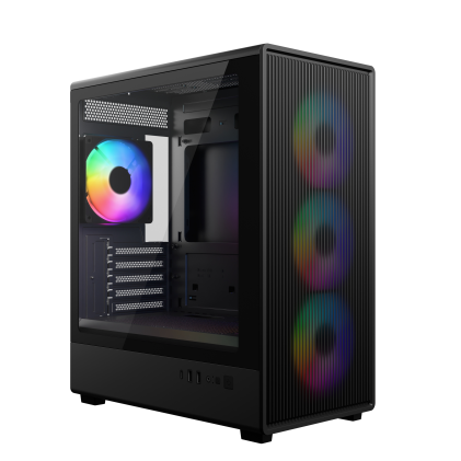 Cooler Master Elite 350 Black, mini tower supporto MB mATX/mITX, mesh, ventole 4x120mm ARGB incluse,