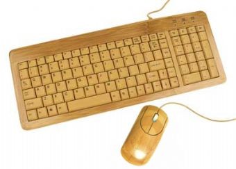 Bamboo set tastiera e mouse USB