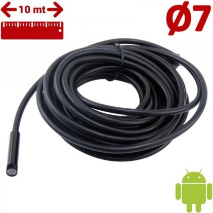 Telecamera Endoscopica Da Ispezione LKM Security 10 Metri