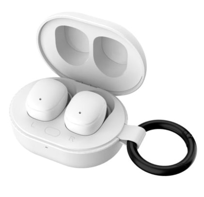 Vultech Auricolari Bluetooth 5.3, Hi-Fi Stereo, Custodia Di Ricarica Funzione, Bianco