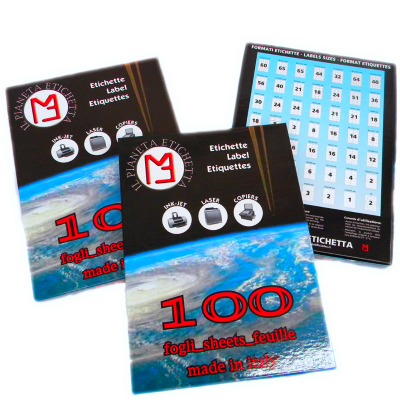 Etichette adesive 105X48 - 12 etichette/foglio - 100 fogli
