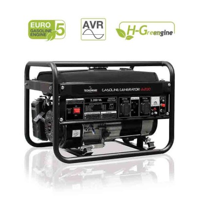 Generatore A Benzina 3200Va 2000Watt 196Cc 6.5Hp