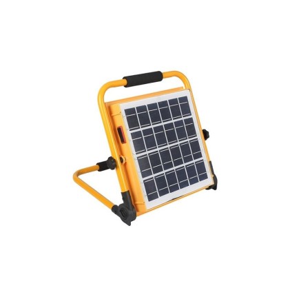 Faretto Solare Led Pieghevole Elbat 50W - 500LM - Luce Fredda 6500K - 4 Modalit&agrave; di Lavoro - Batteria 6000mah