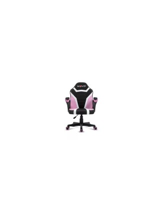 Sedia Gaming Muvip GM1500 - Braccioli con Pad - Altezza Regolabile - Pistone Classe 2 - Colore Nero/Rosa