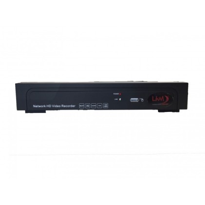LKM Registratore NVR 16 Canali Per Telecamere Ed Impianti IP Ad Alta Risoluzione Colore Nero - HD Foscam Onvif Compatibile