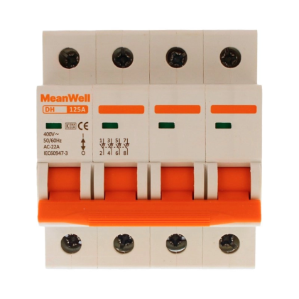 Sezionatore Meanwell 4P 4M 125A Ac 400V Ip20 Iec60947