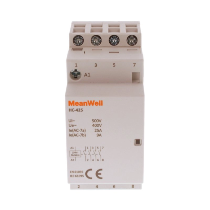 Contattore Meanwell 4P 2M 4No 25A Ac 230V Ip20