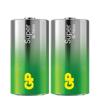 GP Battery Batteria Super Alcalina 1,5V Mezza Torcia C / 14A-U2 / LR14 (Confezione 2 Pezzi)