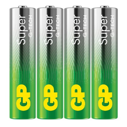 GP Battery Batteria Super Alcalina 1,5V Mini Stilo AAA / 24A-2U4 / LR03 (Confezione 4 Pezzi)