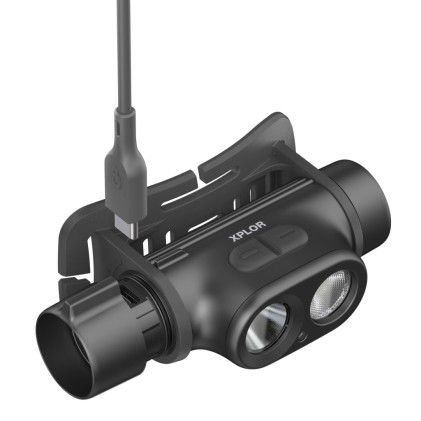 GP Battery Torcia LED Frontale PHR19 1200LM Ricaricabile USB-C con 3 Batterie Mini Stilo AAA