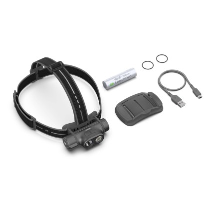 GP Battery Torcia LED Frontale PHR19 1200LM Ricaricabile USB-C con 3 Batterie Mini Stilo AAA