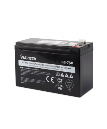 Vultech Batteria Ermetica Al Piombo Per Ups 12V 7A