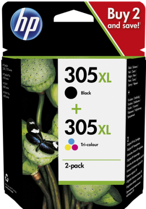 ORIGINALE HP Multipack nero / differenti colori 6ZA94AE MCVP 305 XL