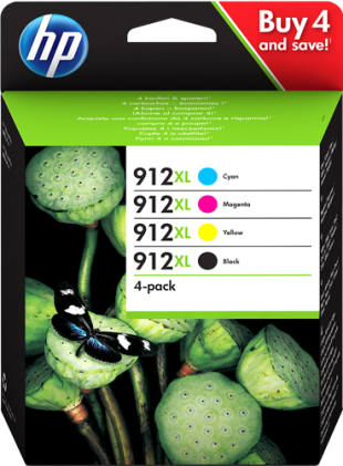 ORIGINALE HP Multipack nero / ciano / magenta / giallo 3YP34AE MCVP 912 XL