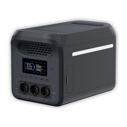 V-TAC Power Station 1800W 1229Wh LiFePO4 UPS Ricarica Solare e App WiFi