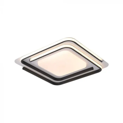 V-TAC Lampadario LED 60W Decorativo Geometrico con Telecomando Nero CCT Dimmerabile