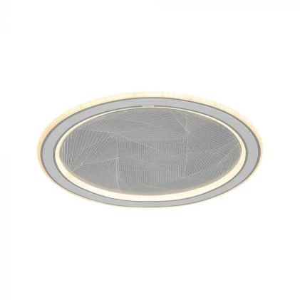 V-TAC Lampadario LED 50W Design Geometrico con Telecomando Grigio CCT Dimmerabile